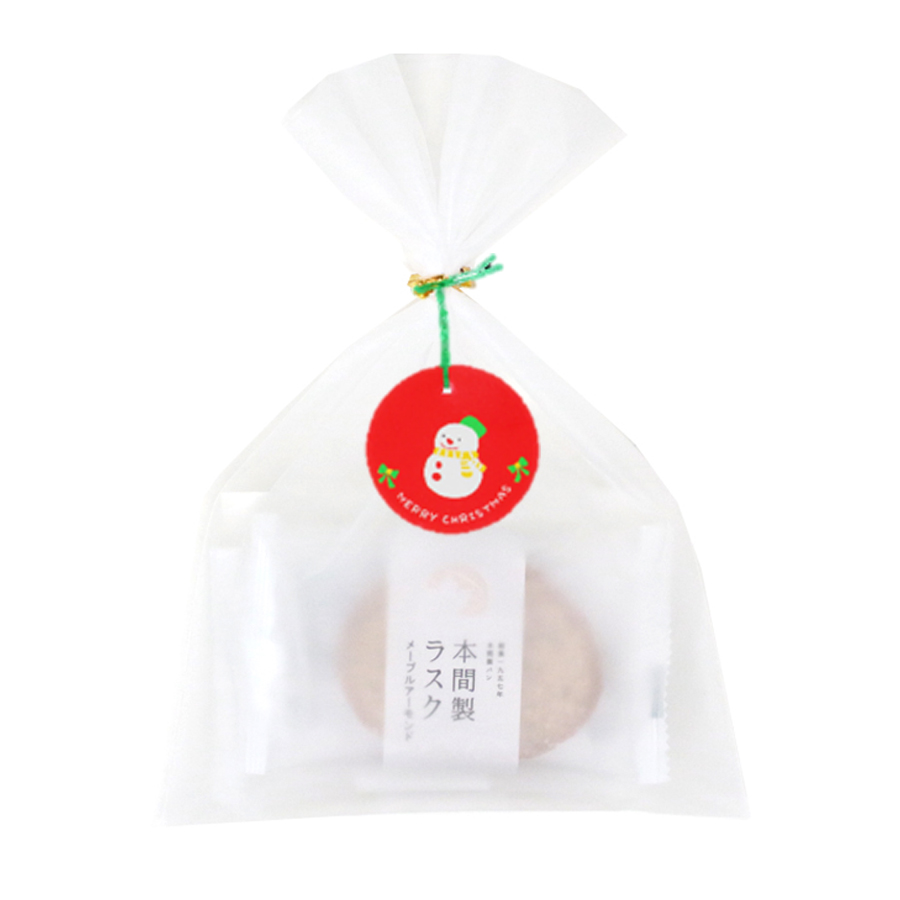 本間製ラスク プチギフト（メープルアーモンド）3枚　Xmas